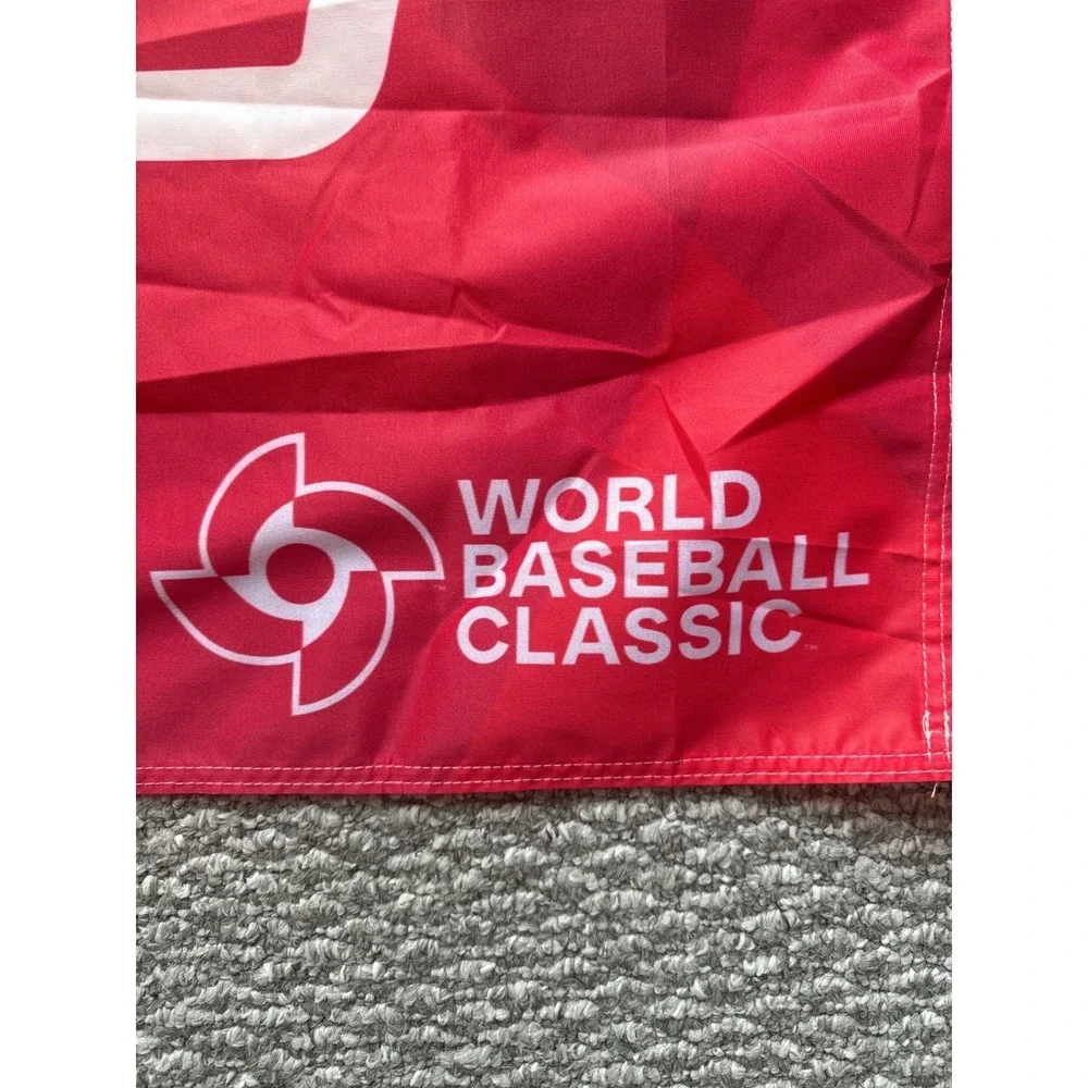 World Baseball Classic Puerto Rico Flag WinCraft WBC Team Banner Red Blue 3x5 ft